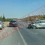 Lefkoşa Çevre Yolunda Maddi Hasarlı Kaza