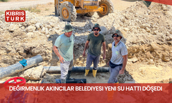 Değirmenlik Akıncılar Belediyesi yeni su hattı döşedi