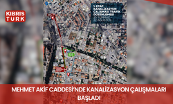 Mehmet Akif Caddesi’nde kanalizasyon çalışmaları başladı