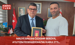 Maliye Bakanı Özdemir Berova, Atletizm Federasyonu’nu kabul etti