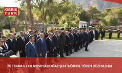 20 Temmuz dolayısıyla Boğaz Şehitliği'nde tören düzenlendi