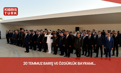 20 Temmuz Barış ve Özgürlük Bayramı… Denktaş’ın Anıt Mezarı’nda tören düzenlendi