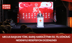 Meclis Başkanı Töre, Barış Harekâtı'nın 50. yıl dönümü nedeniyle resepsiyon düzenlendi
