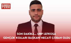 SON DAKİKA… UBP Lefkoşa Gençlik Kolları başkanı Necati Çoban oldu