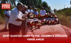 Şehit gazeteci Adem Yavuz, saldırıya uğradığı yerde anıldı