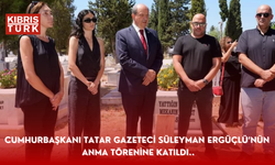 CUMHURBAŞKANI TATAR GAZETECİ SÜLEYMAN ERGÜÇLÜ’NÜN ANMA TÖRENİNE KATILDI..