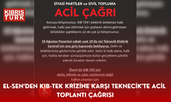 EL-SEN’DEN KIB-TEK KRİZİNE KARŞI TEKNECİK'TE ACİL TOPLANTI ÇAĞRISI