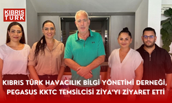 Kıbrıs Türk Havacılık Bilgi Yönetimi Derneği, Pegasus KKTC Temsilcisi Ziya’yı ziyaret etti