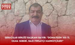 Seracılar Birliği Başkanı Bayır: “Domatesin 100 TL olma sebebi, bazı fırsatçı marketçiler!”