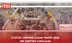 15 Eylül tarihine kadar trafik akışı tek şeritten yapılacak