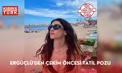 Ergüçlü'den çekim öncesi tatil pozu Ergüçlü'den çekim öncesi tatil pozu