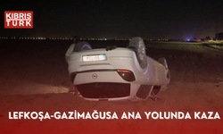 Lefkoşa-Gazimağusa ana yolunda kaza