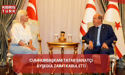 Cumhurbaşkanı Tatar sanatçı Ayşegül Zaim’i kabul etti