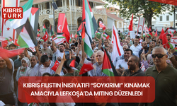 Kıbrıs Filistin İnisiyatifi “soykırımı” kınamak amacıyla Lefkoşa’da miting düzenledi