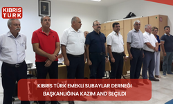 Kıbrıs Türk Emekli Subaylar Derneği başkanlığına Kazım And seçildi