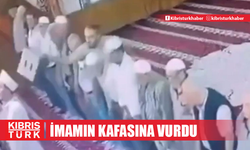 Namaz esnasında imamın kafasına tabureyle vurdu!