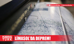 Limasol açıklarında 3.9 büyüklüğünde deprem