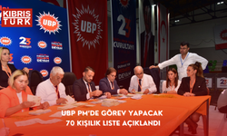 UBP PM’de görev yapacak 70 kişilik liste açıklandı