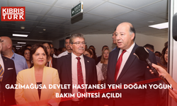 Gazimağusa Devlet Hastanesi Yeni Doğan Yoğun Bakım Ünitesi açıldı