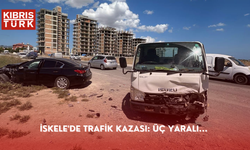 İSKELE'DE TRAFİK KAZASI: ÜÇ YARALI...