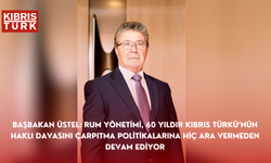 Başbakan Üstel: Rum Yönetimi, 60 yıldır Kıbrıs Türkü’nün haklı davasını çarpıtma politikalarına hiç ara vermeden devam e