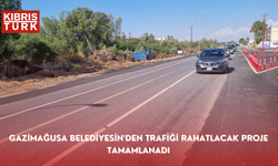 GAZİMAĞUSA BELEDİYESİN'DEN TRAFİĞİ RAHATLACAK GÜZEL PROJE TAMAMLANADI