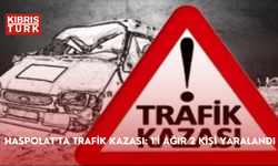 Haspolat’ta trafik kazası: 1’i ağır 2 kişi yaralandı