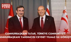 Cumhurbaşkanı Tatar, Türkiye Cumhuriyeti Cumhurbaşkanı Yardımcısı Cevdet Yılmaz ile görüştü