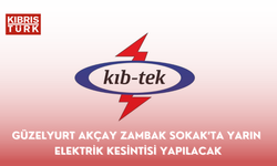 Güzelyurt Akçay Zambak Sokak’ta yarın elektrik kesintisi yapılacak