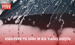 Esentepe’ye dün 18 kg yağış düştü