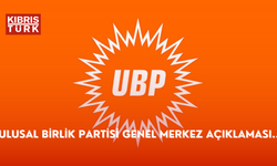 Ulusal Birlik Partisi Genel Merkez açıklaması..