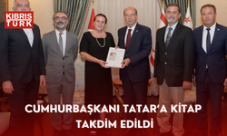 Cumhurbaşkanı Tatar’a kitap takdim edildi