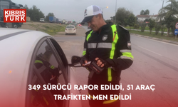 349 sürücü rapor edildi, 51 araç trafikten men edildi