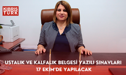 Ustalık ve kalfalık belgesi yazılı sınavları 17 Ekim’de yapılacak