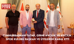 Cumhurbaşkanı Tatar, Girne Avcılık ve Atıcılık Spor Kulübü başkan ve üyelerini kabul etti