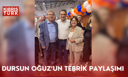 Dursun Oğuz’un Tebrik Paylaşımı