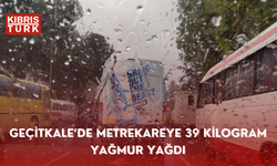 Geçitkale’de metrekareye 39 kilogram yağmur yağdı