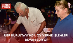 UBP Kurultayı’nda oy verme işlemleri devam ediyor