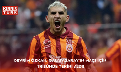 Devrim Özkan, Galatasaray'ın maçı için tribünde yerini aldı!