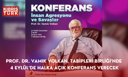 Prof. Dr. Vamık Volkan, Tabipleri Birliği’nde 4 Eylül’de halka açık konferans verecek