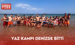 Yaz kampı denizde bitti