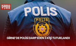 Girne’de polisi darp eden 3 kişi tutuklandı