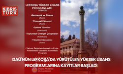 DAÜ'nün Lefkoşa'da yürütülen yüksek lisans programlarına kayıtlar başladı