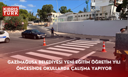 Gazimağusa Belediyesi yeni eğitim öğretim yılı öncesinde okullarda çalışma yapıyor