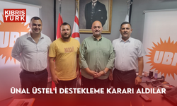 YBB UBP PARTİ MECLİSI ÜYELERİ ÜNAL ÜSTEL'İ DESTEKLEME KARARI ALDILAR