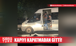 Minibüsün kapısını kapamadan yolcu taşıyan şoföre ceza