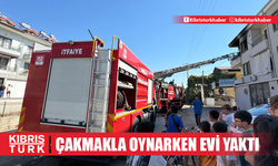 Çakmakla oynayan çocuk evi yaktı