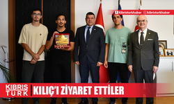 TEKNOFEST birincileri DAÜ Rektörü Kılıç’ı ziyaret etti