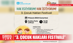 “3. Çocuk Hakları Festivali” 9 Kasım'da Lefkoşa Kızılbaş Parkı’nda yapılacak