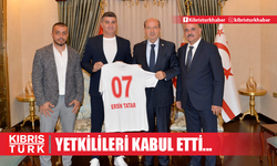 Cumhurbaşkanı Ersin Tatar Antalyaspor yetkililerini kabul etti